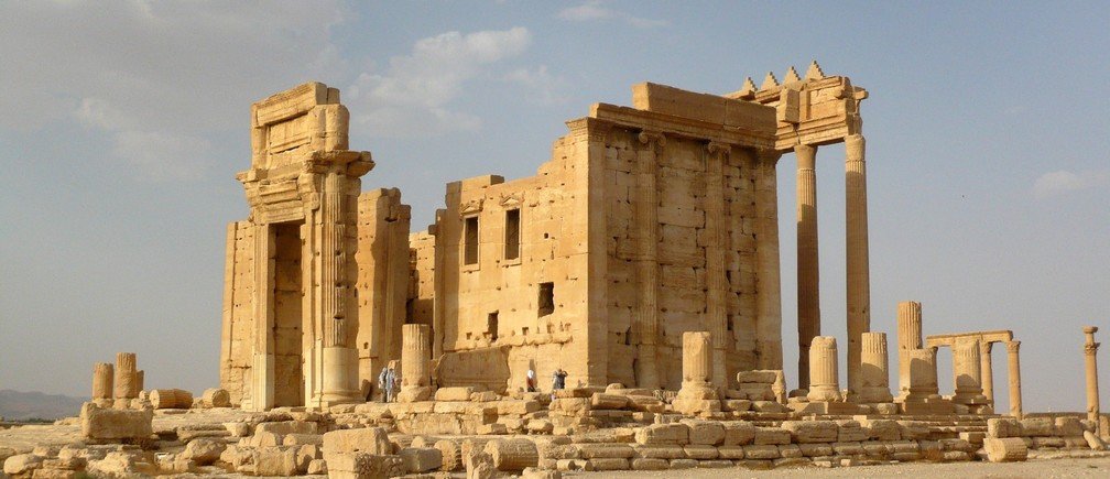 The importance of heritage consevation. Temple of Bel Palmyra in Syria.