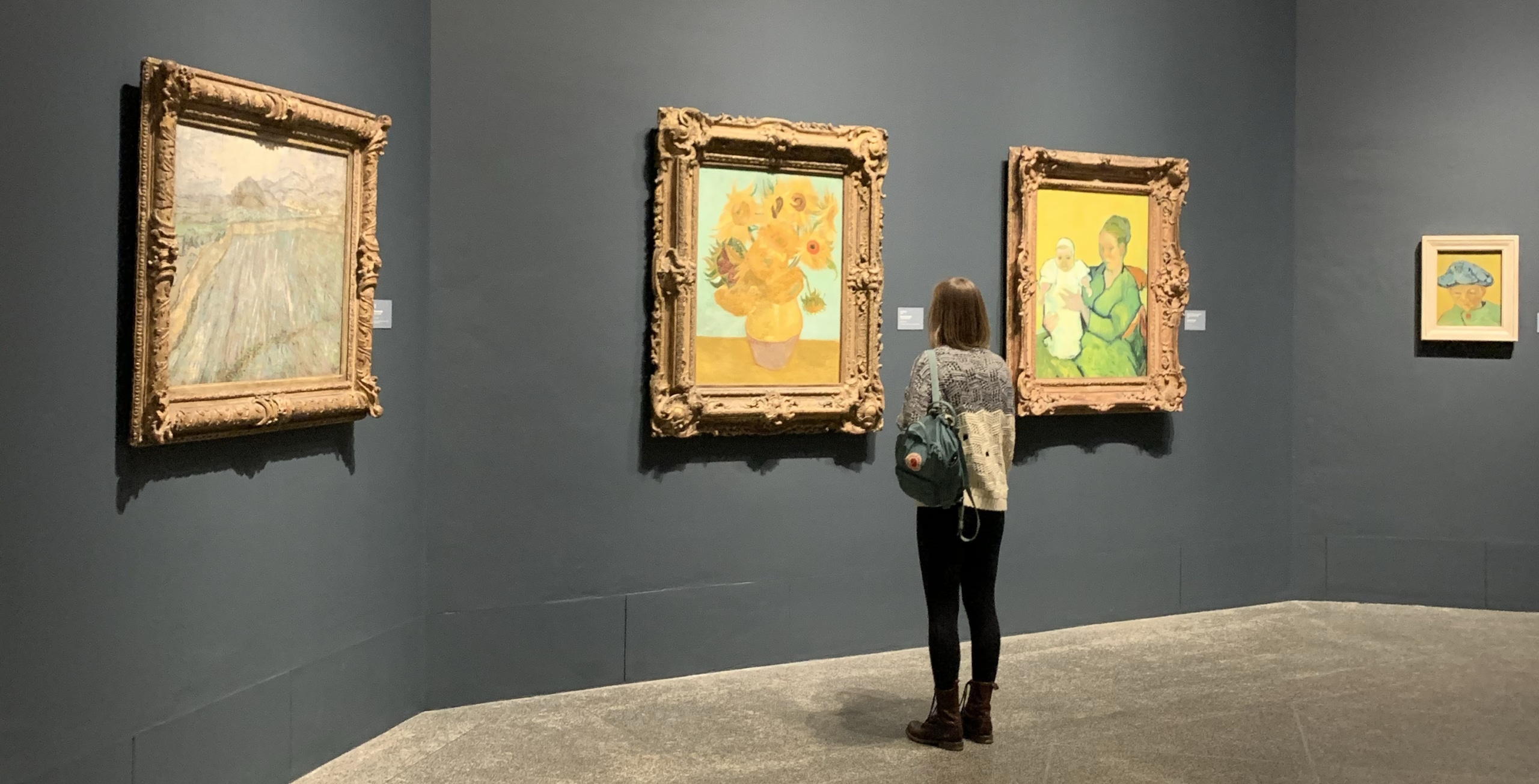 Ellen Orr viewing Van Gogh at the Philadelphia Museum of Art during the Association of Registrars and Collection Specialists conference.