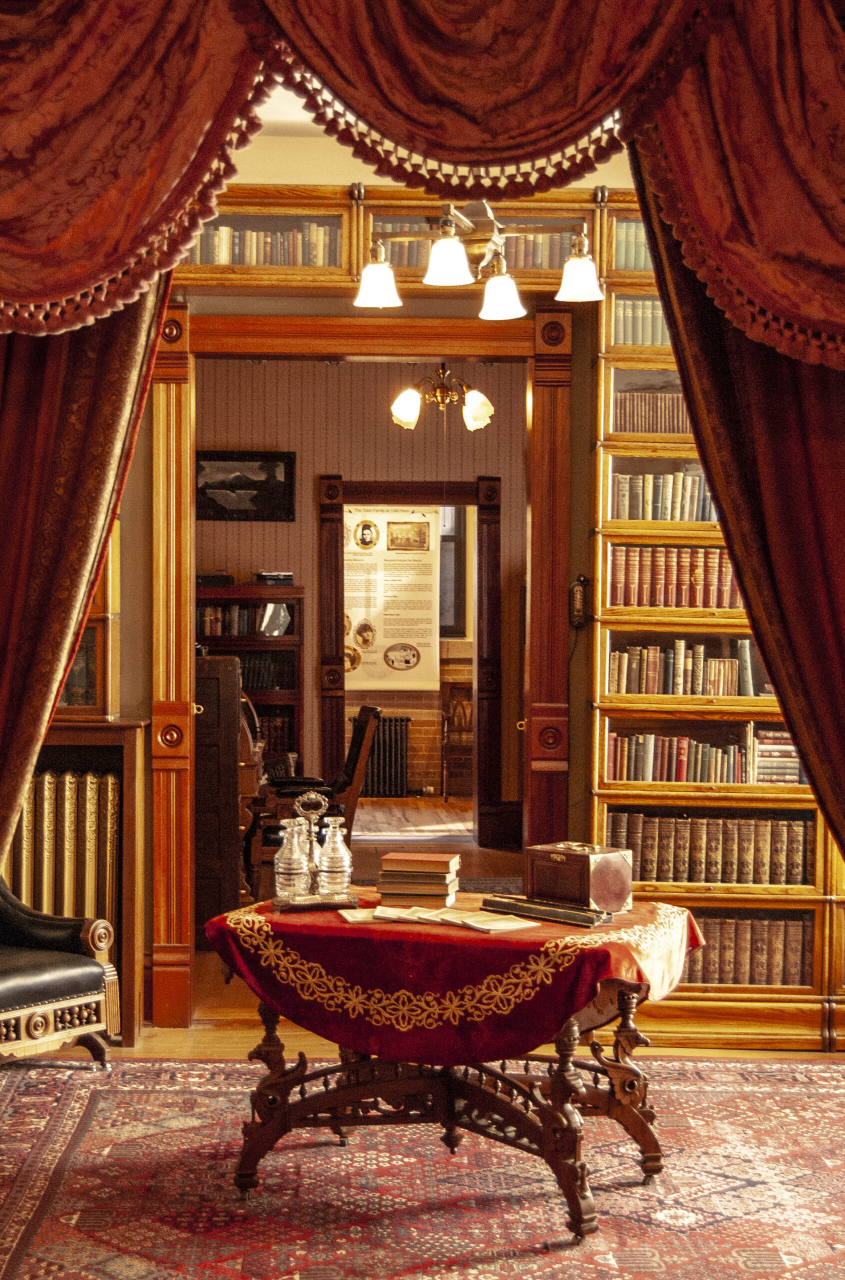 A photo of the library of the Molly Brown House Museum. Credit: Rowan Taylor